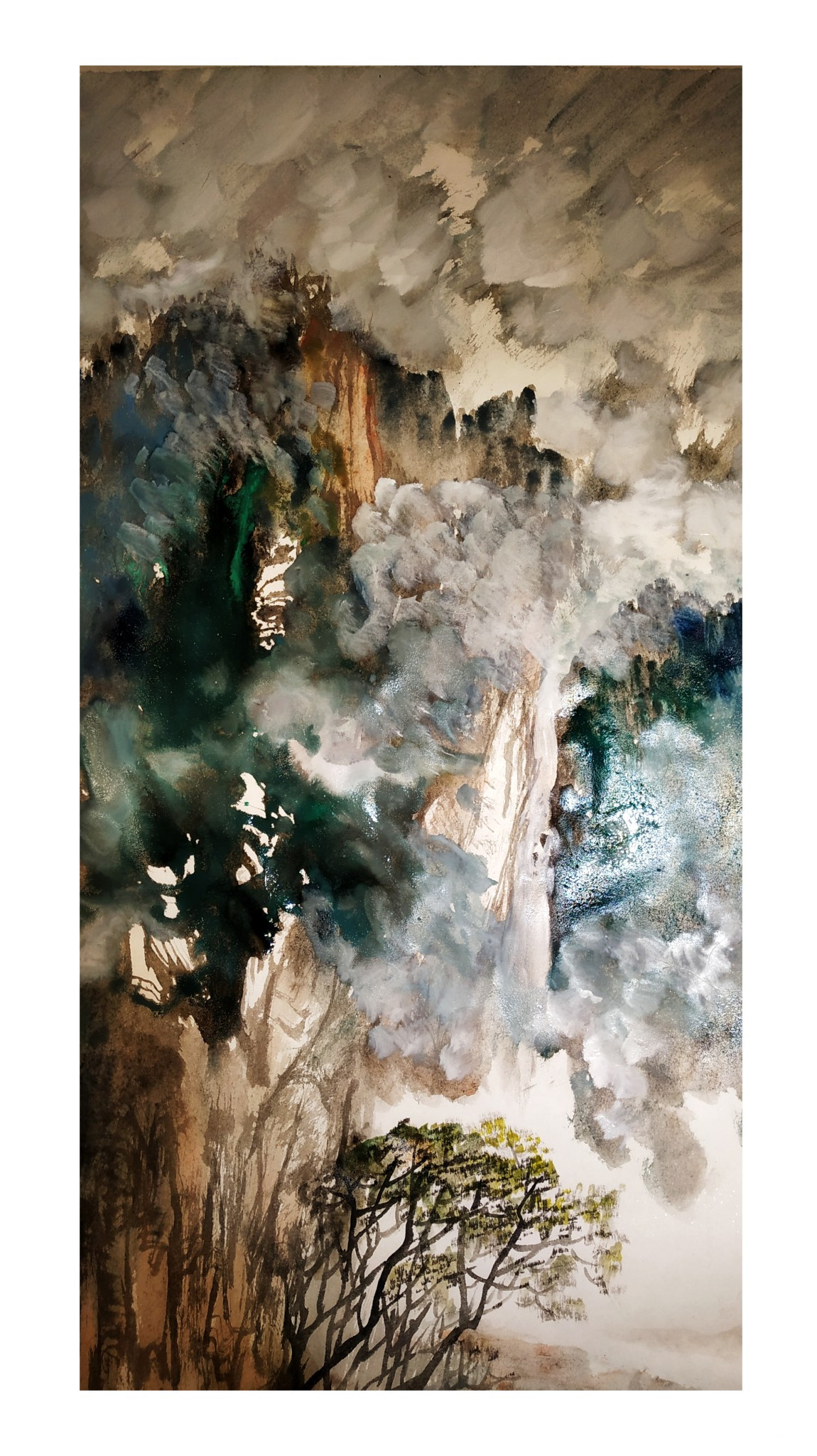 梦里云山几万重                            国画